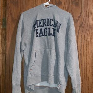 gray american eagle hoodie